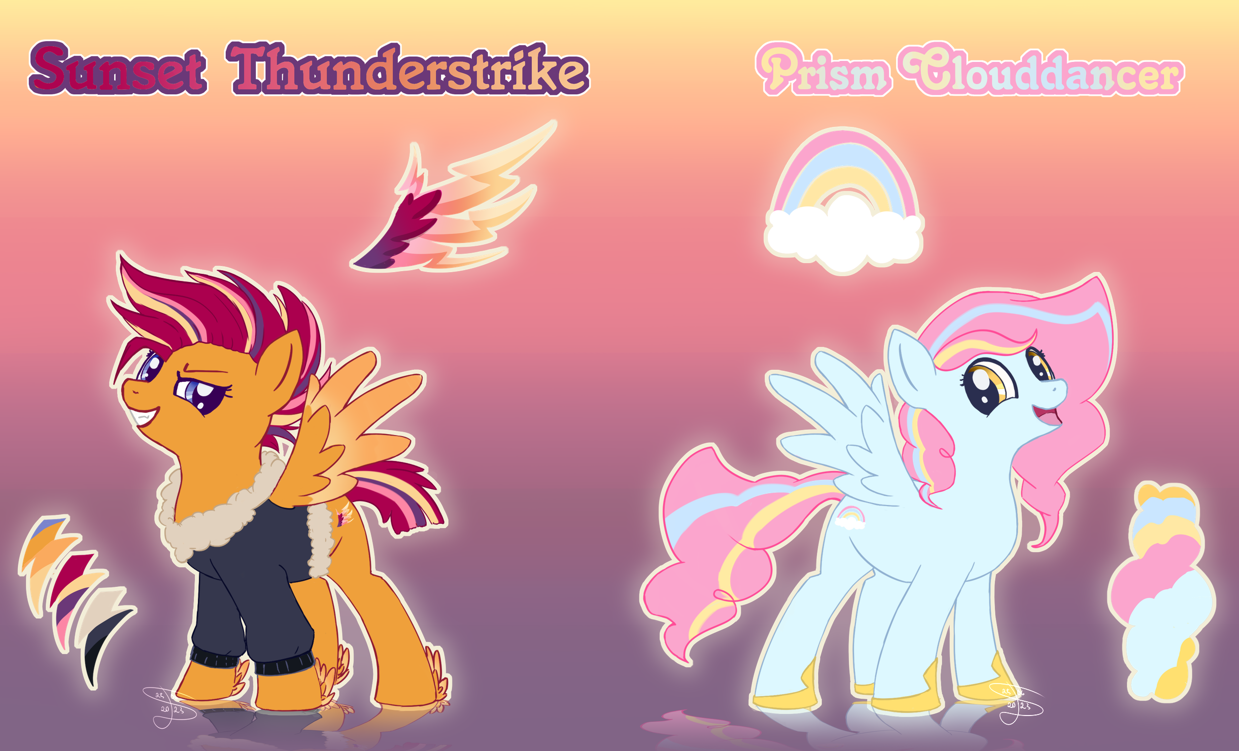 Referenz: Sunset Thunderstrike & Prism Clouddancer