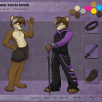 Ghostbear Reference Sheet Cyberpunk